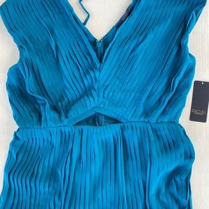 Rachel Roy pleated teal dress